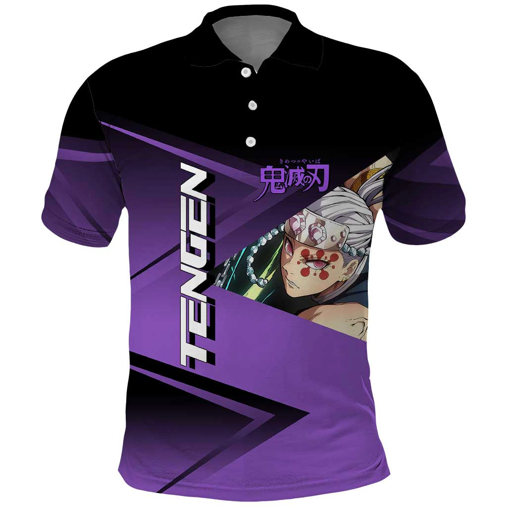 Tengen Uzui Sound Hashira Polo Shirt Sporty Anime Mashup Style