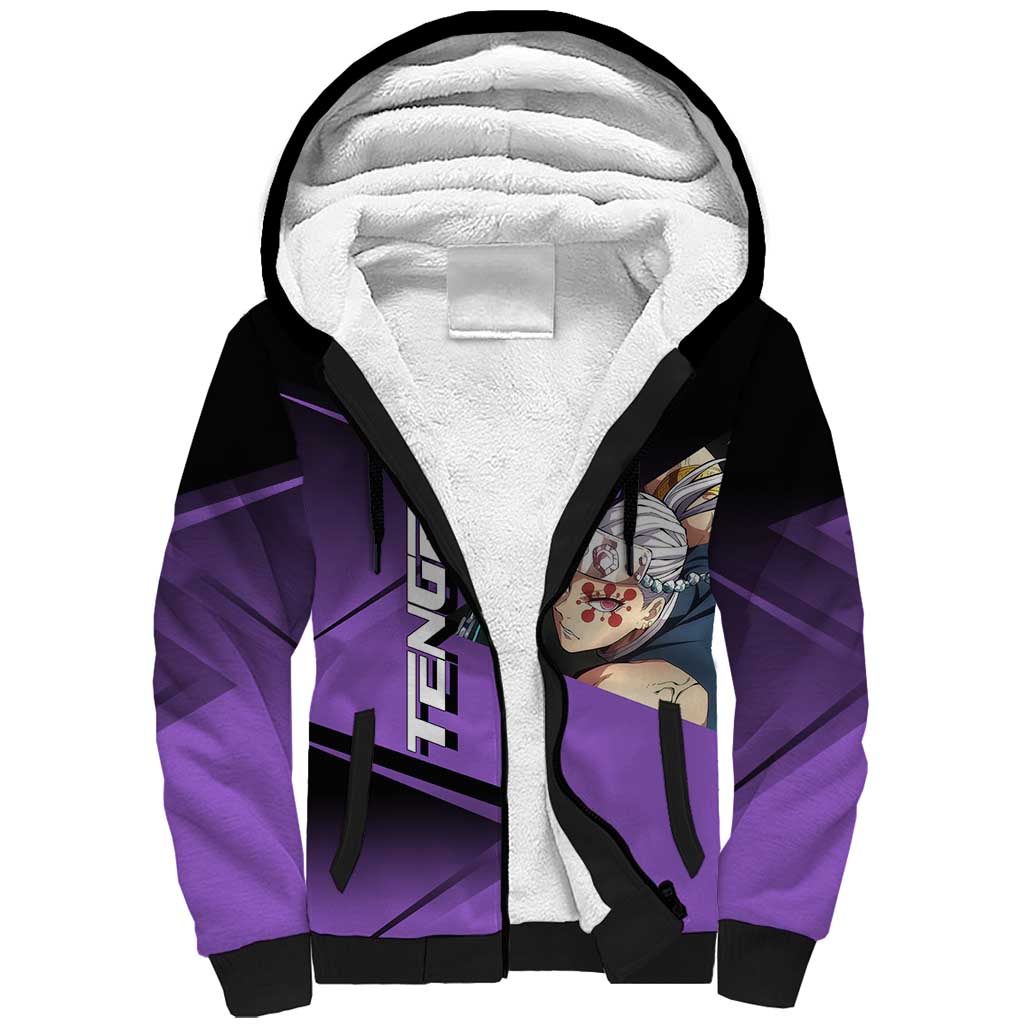 Tengen Uzui Sound Hashira Sherpa Hoodie Sporty Anime Mashup Style
