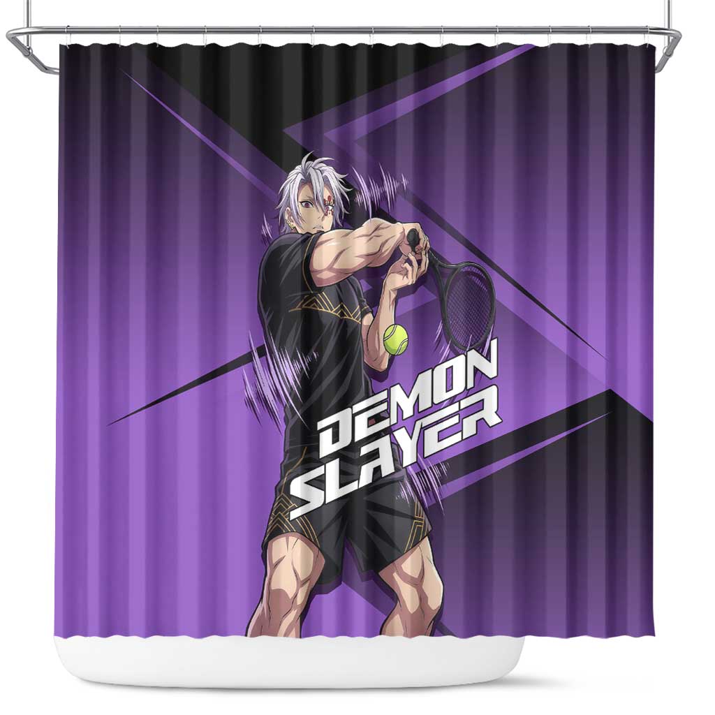 Tengen Uzui Sound Hashira Shower Curtain Sporty Anime Mashup Style