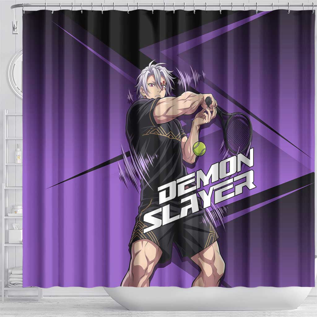 Tengen Uzui Sound Hashira Shower Curtain Sporty Anime Mashup Style