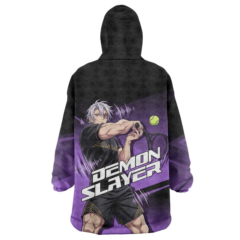 Tengen Uzui Sound Hashira Wearable Blanket Hoodie Sporty Anime Mashup Style