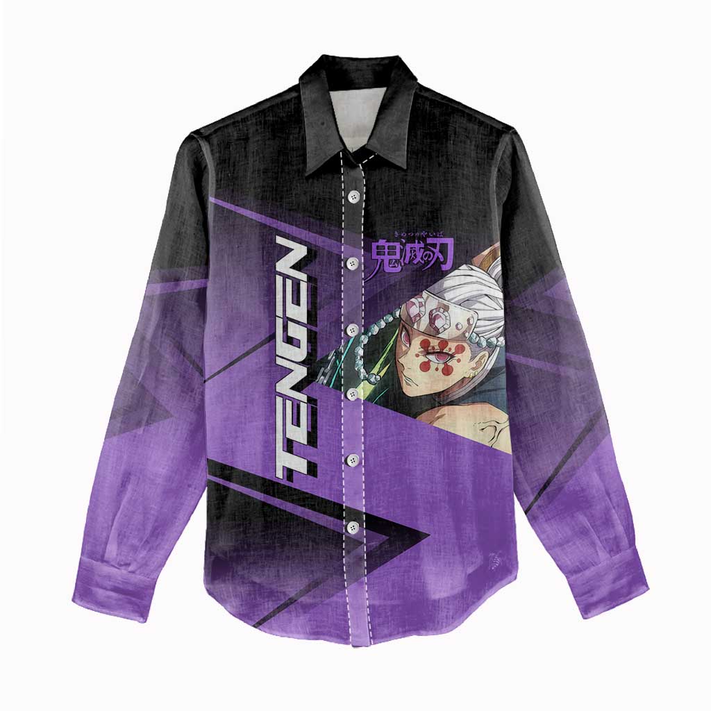 Tengen Uzui Sound Hashira Women Casual Shirt Sporty Anime Mashup Style