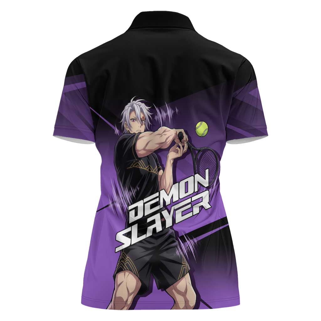 Tengen Uzui Sound Hashira Women Polo Shirt Sporty Anime Mashup Style