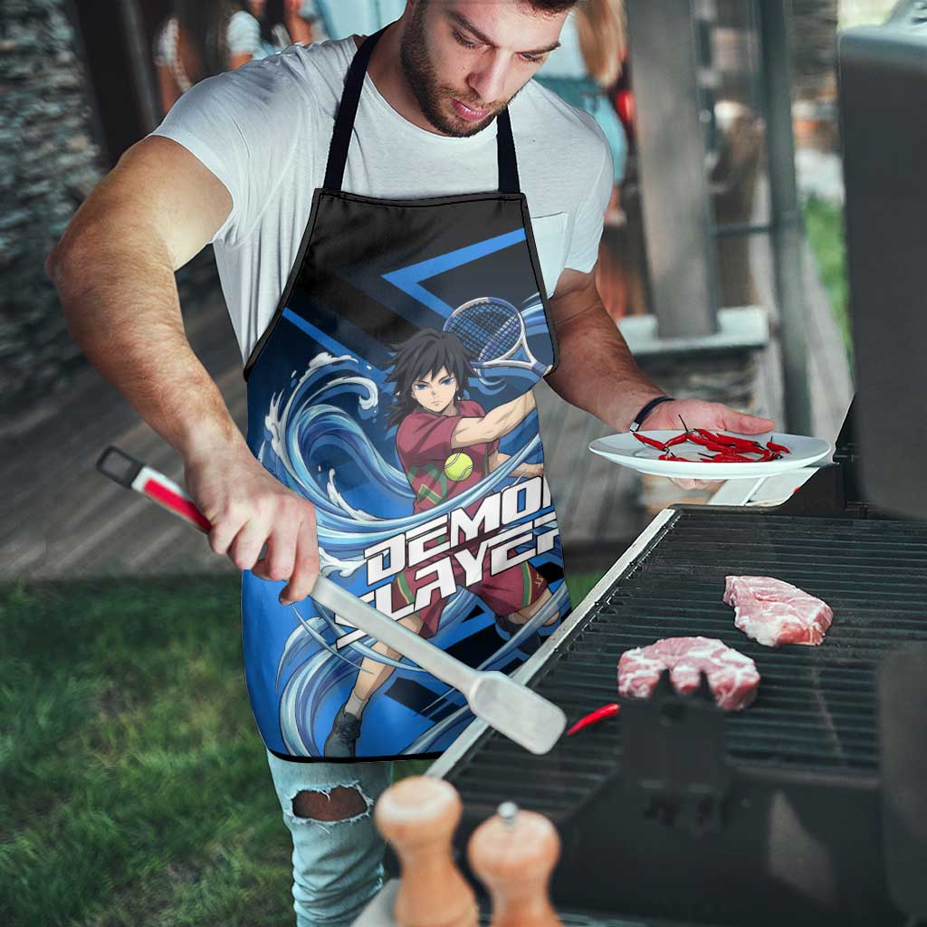 Giyuu Tomioka Water Serve Apron Sporty Anime Mashup Style