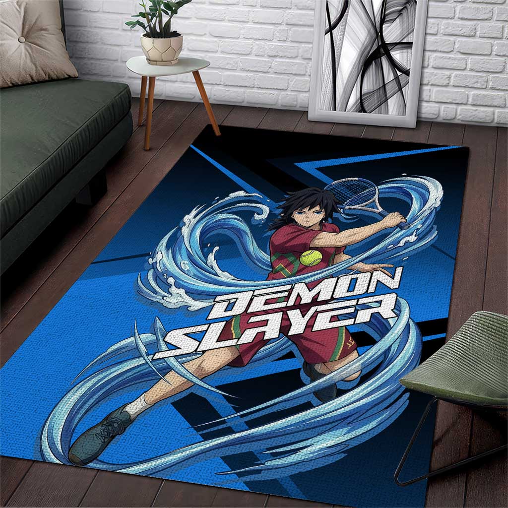 Giyuu Tomioka Water Serve Area Rug Sporty Anime Mashup Style