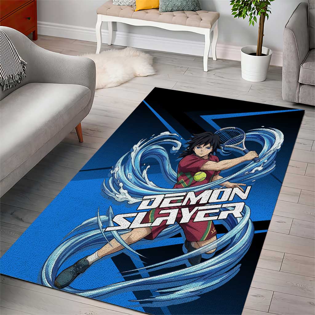 Giyuu Tomioka Water Serve Area Rug Sporty Anime Mashup Style