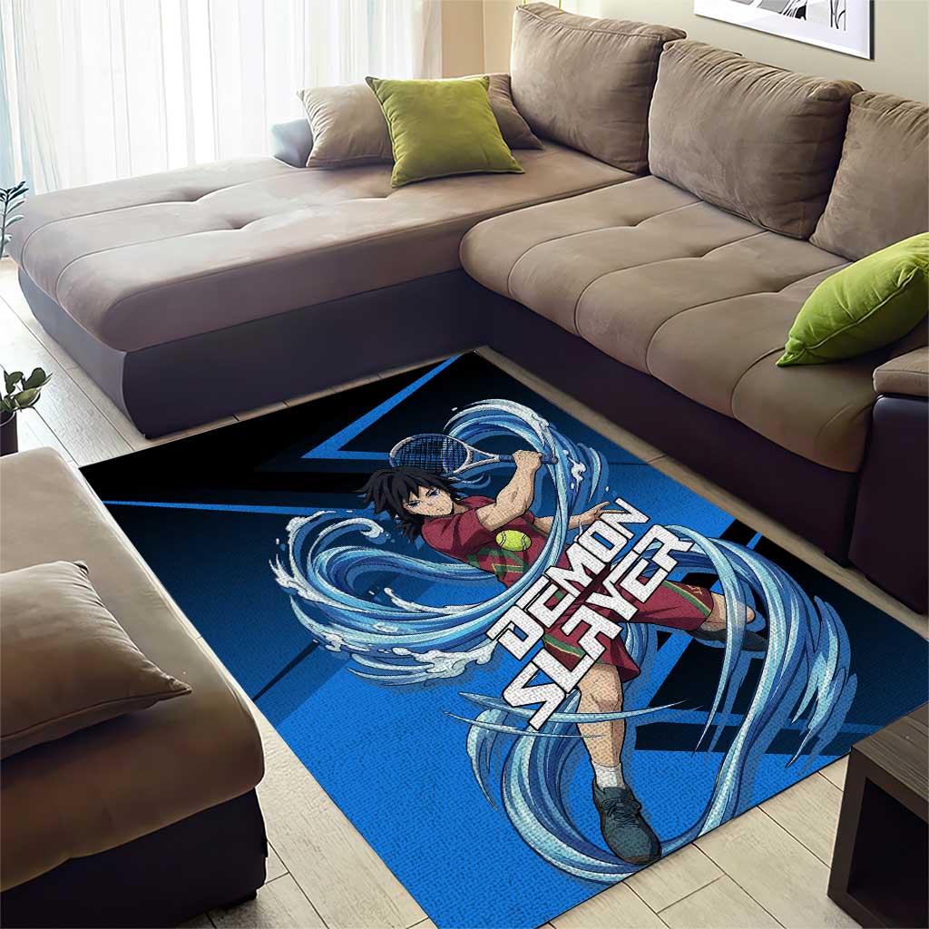 Giyuu Tomioka Water Serve Area Rug Sporty Anime Mashup Style
