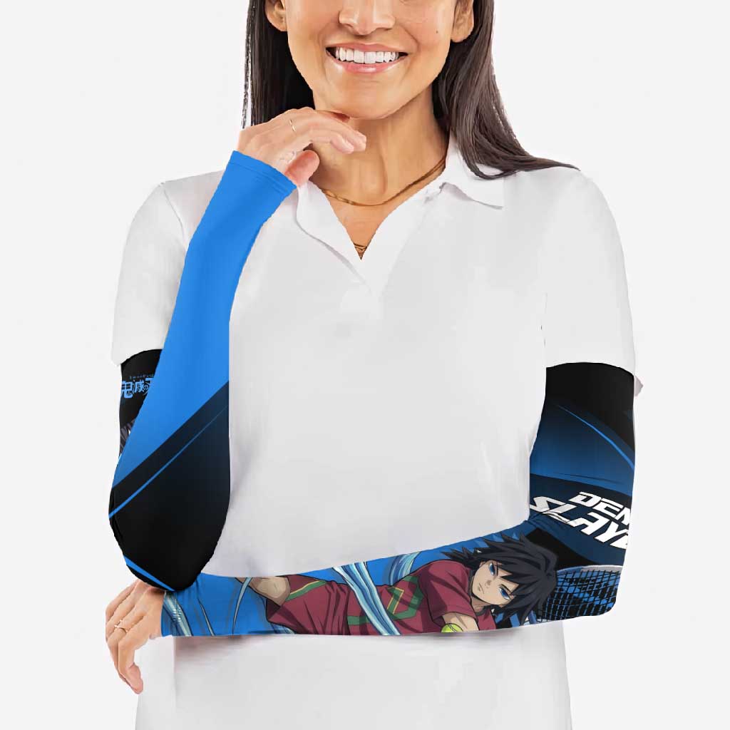 Giyuu Tomioka Water Serve Arm Sleeves Sporty Anime Mashup Style