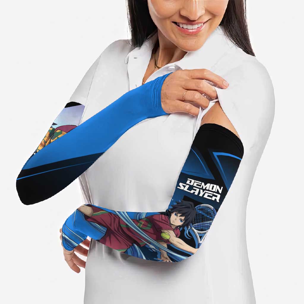 Giyuu Tomioka Water Serve Arm Sleeves Sporty Anime Mashup Style