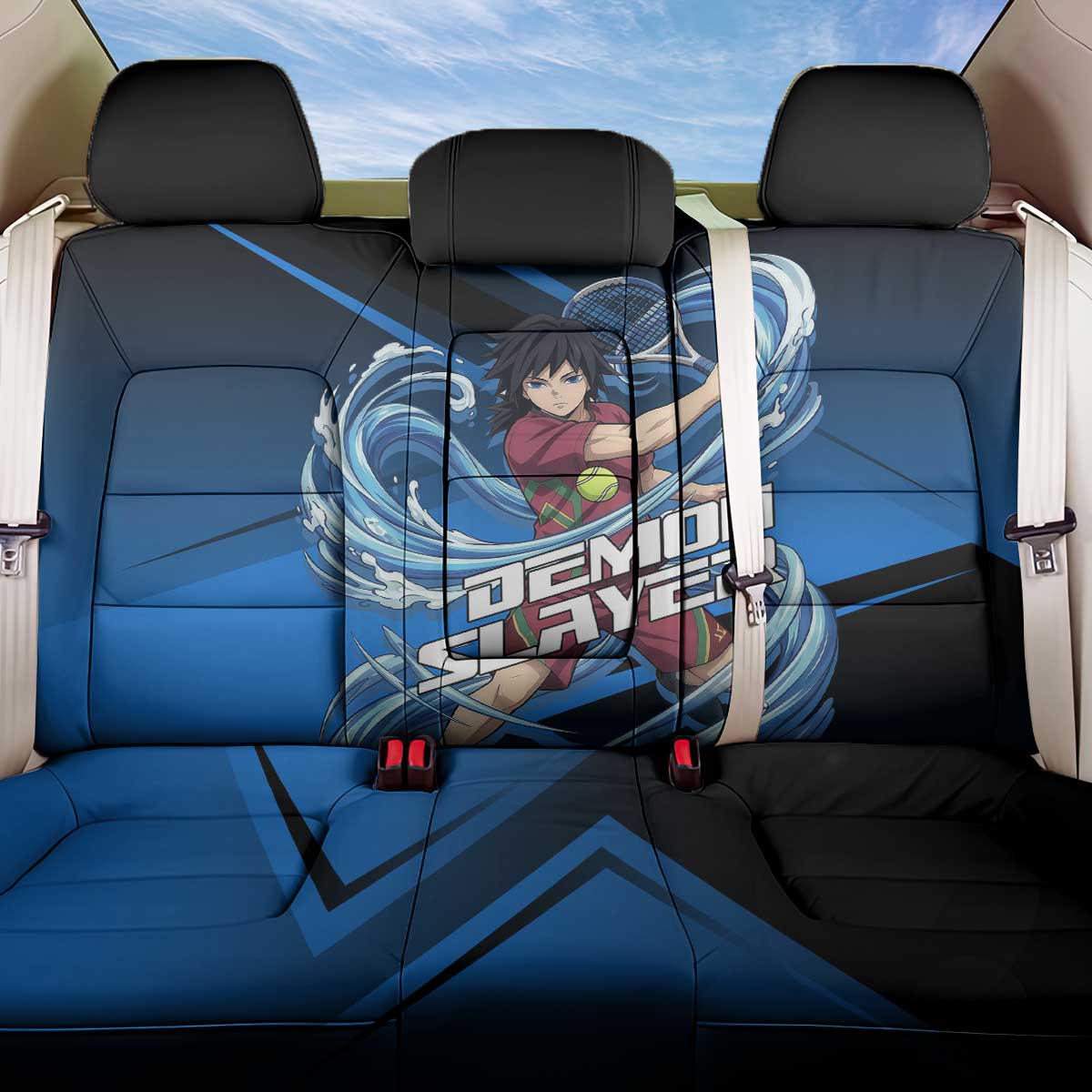 Giyuu Tomioka Water Serve Back Car Seat Cover Sporty Anime Mashup Style