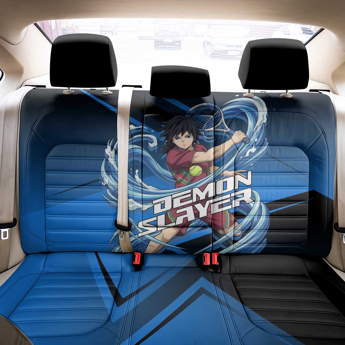 Giyuu Tomioka Water Serve Back Car Seat Cover Sporty Anime Mashup Style