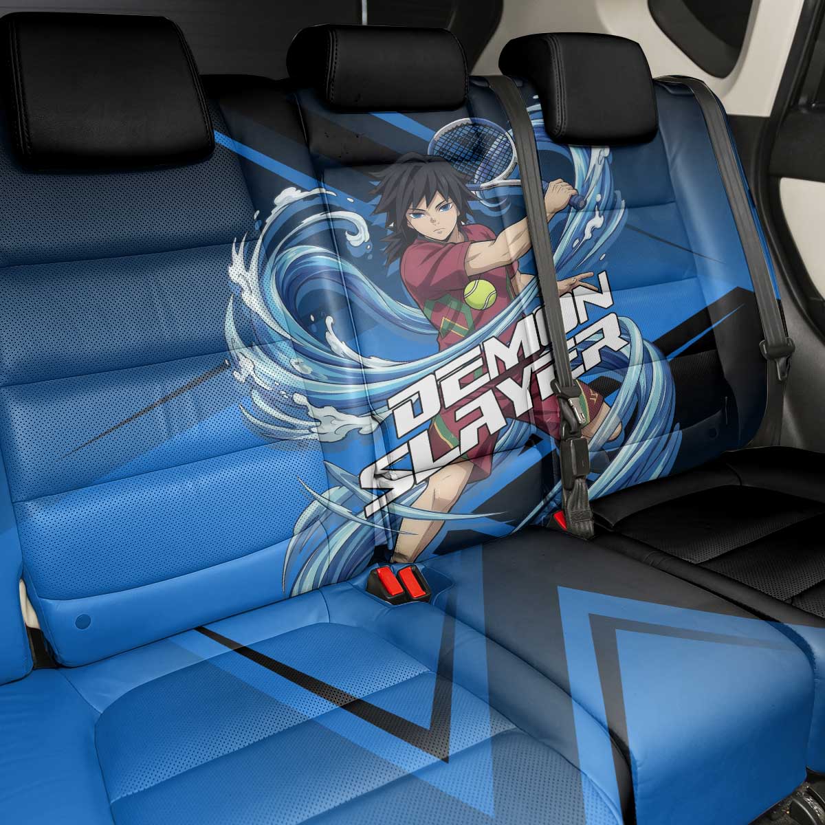 Giyuu Tomioka Water Serve Back Car Seat Cover Sporty Anime Mashup Style