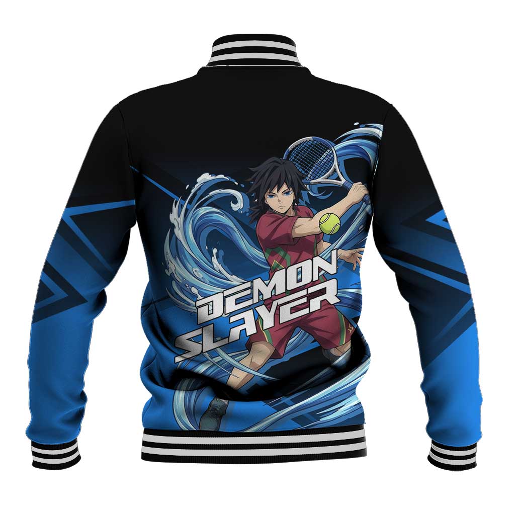 Giyuu Tomioka Water Serve Baseball Jacket Sporty Anime Mashup Style