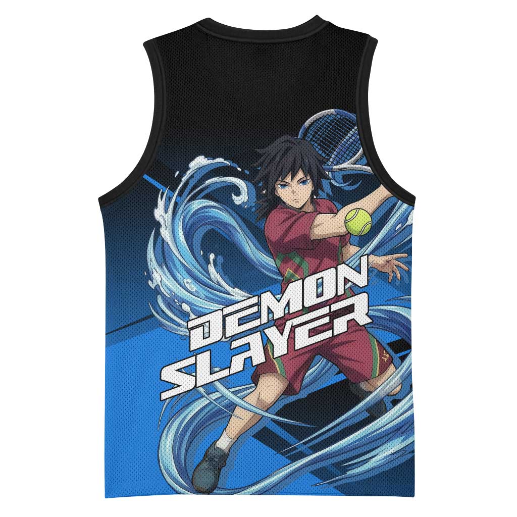 Giyuu Tomioka Water Serve Basketball Jersey Sporty Anime Mashup Style