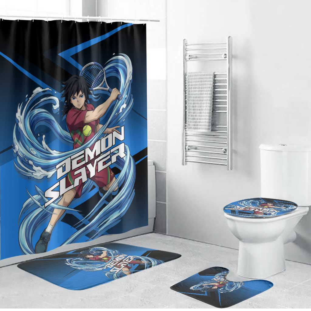 Giyuu Tomioka Water Serve Bathroom Set Sporty Anime Mashup Style