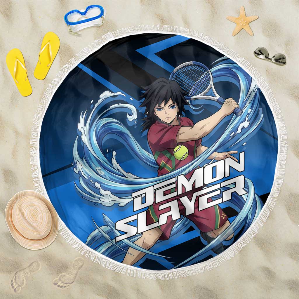 Giyuu Tomioka Water Serve Beach Blanket Sporty Anime Mashup Style