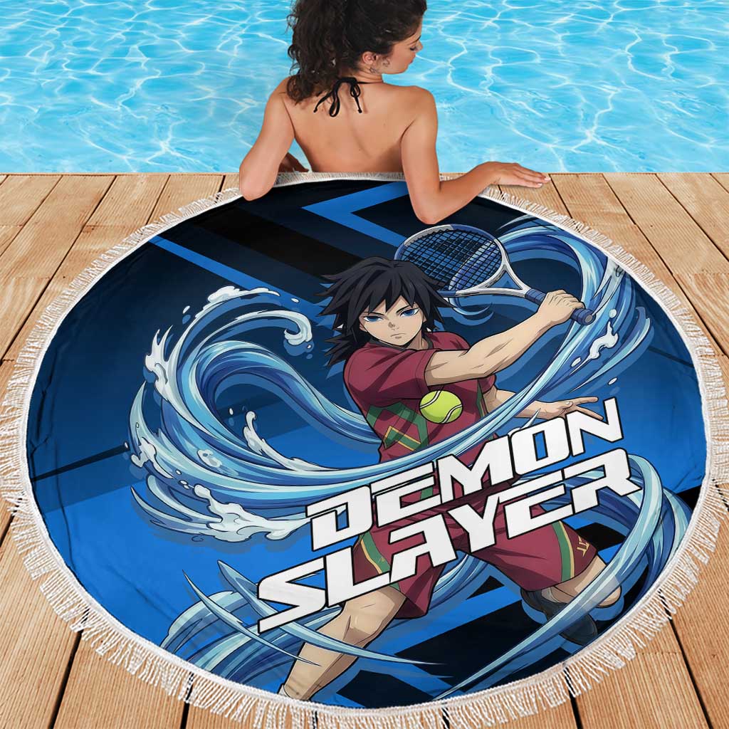 Giyuu Tomioka Water Serve Beach Blanket Sporty Anime Mashup Style