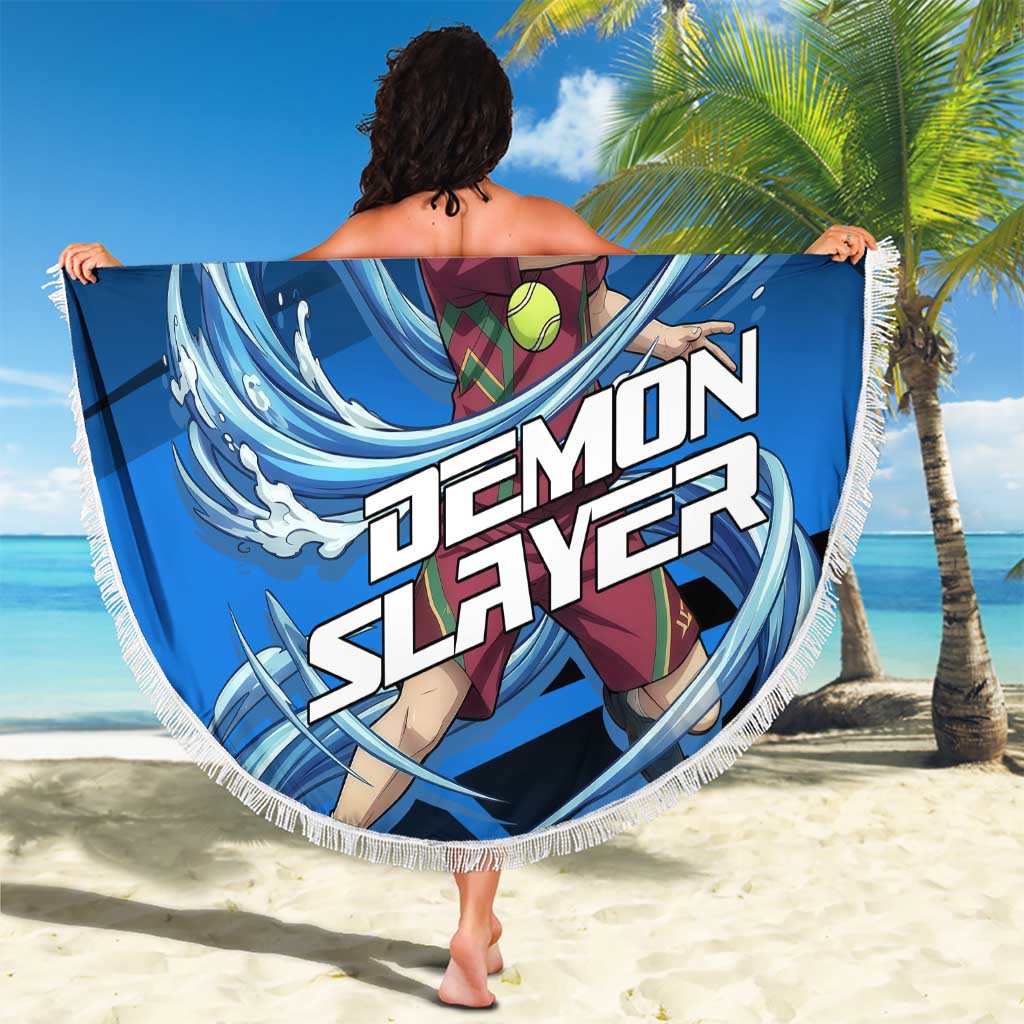 Giyuu Tomioka Water Serve Beach Blanket Sporty Anime Mashup Style