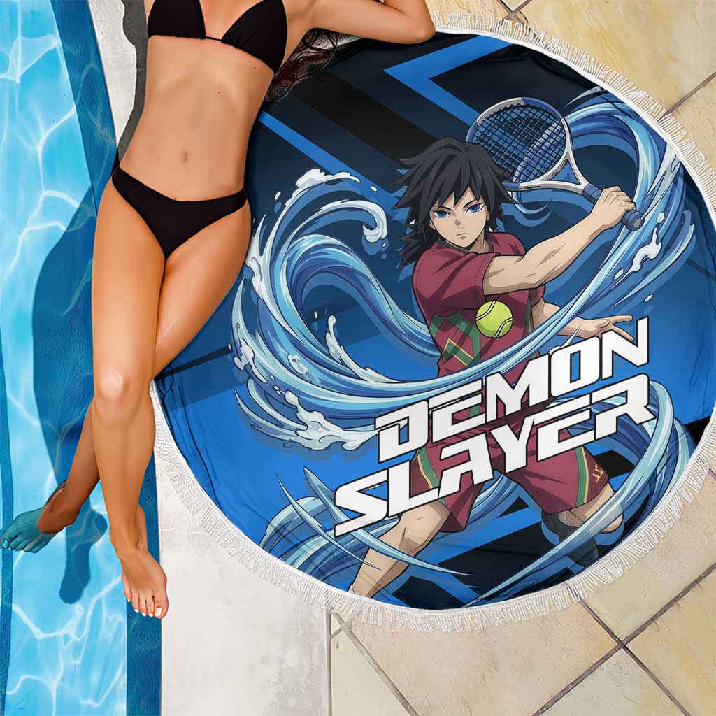 Giyuu Tomioka Water Serve Beach Blanket Sporty Anime Mashup Style