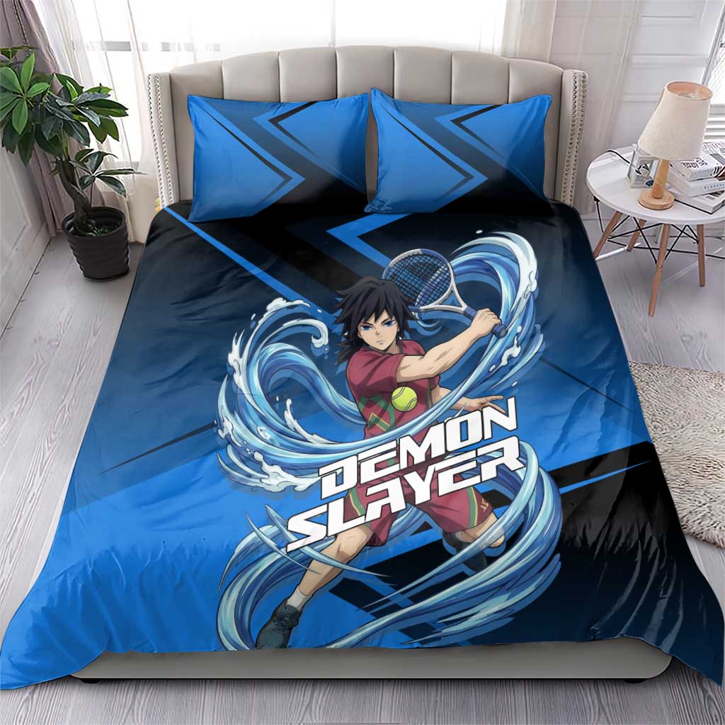 Giyuu Tomioka Water Serve Bedding Set Sporty Anime Mashup Style