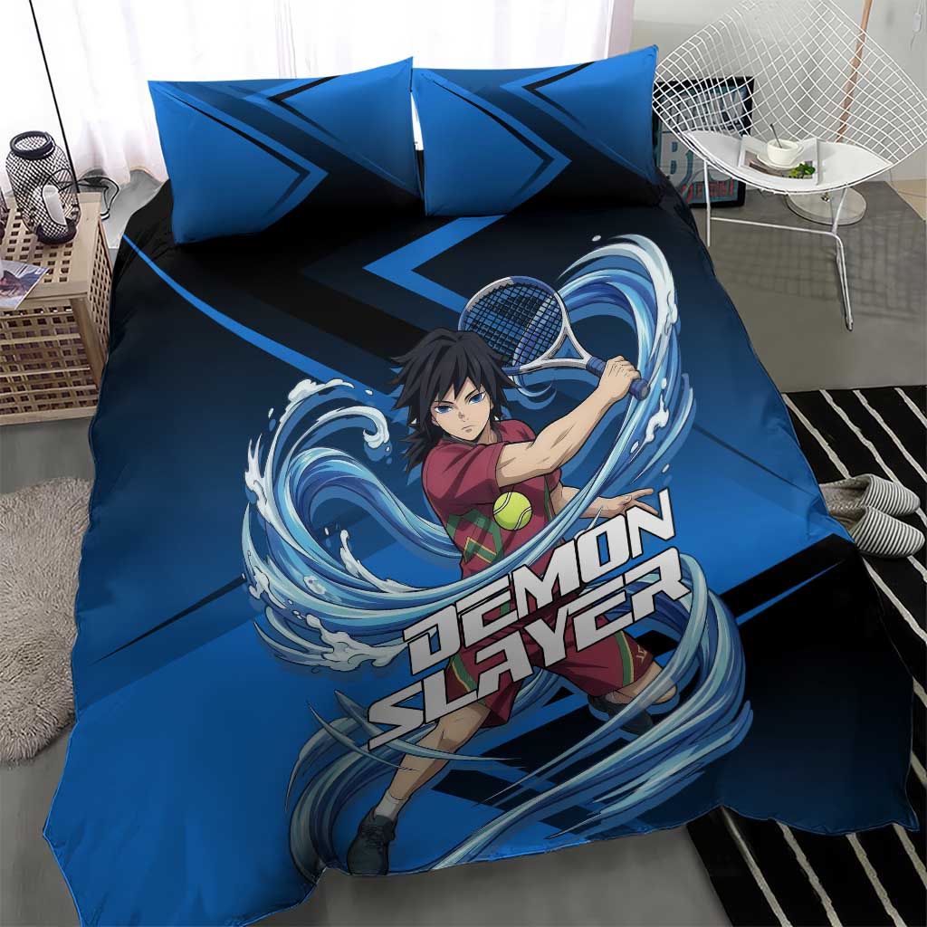 Giyuu Tomioka Water Serve Bedding Set Sporty Anime Mashup Style