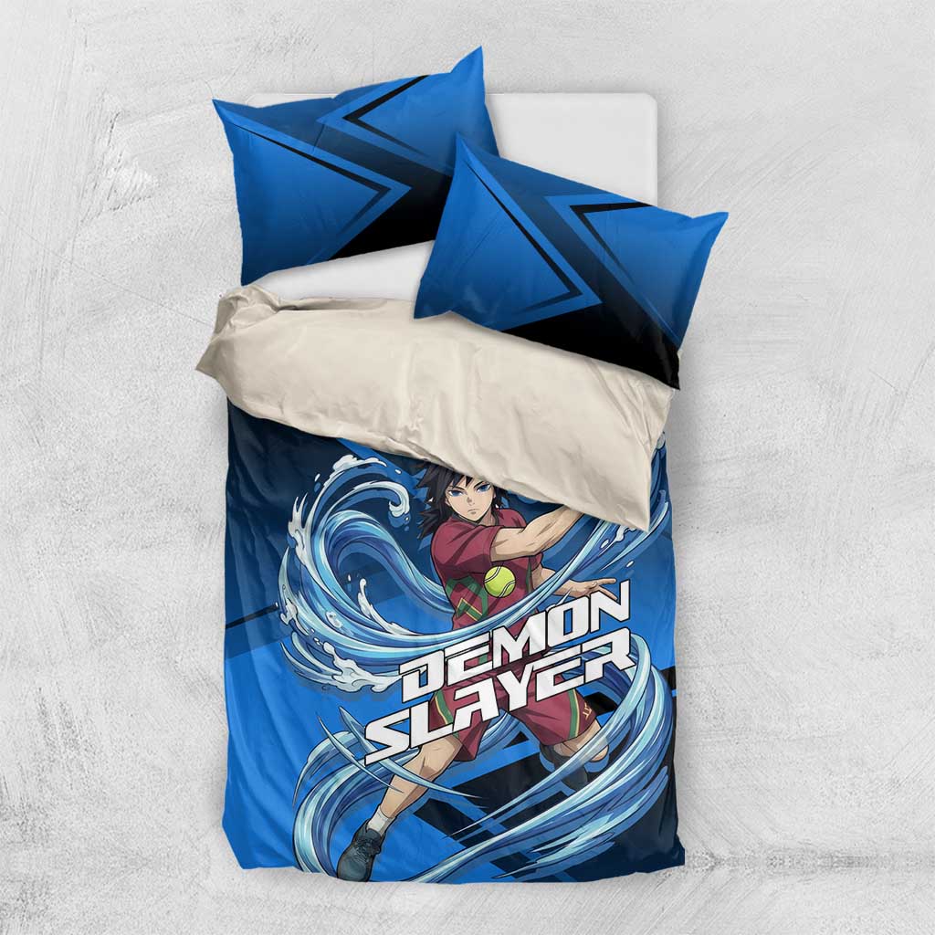 Giyuu Tomioka Water Serve Bedding Set Sporty Anime Mashup Style