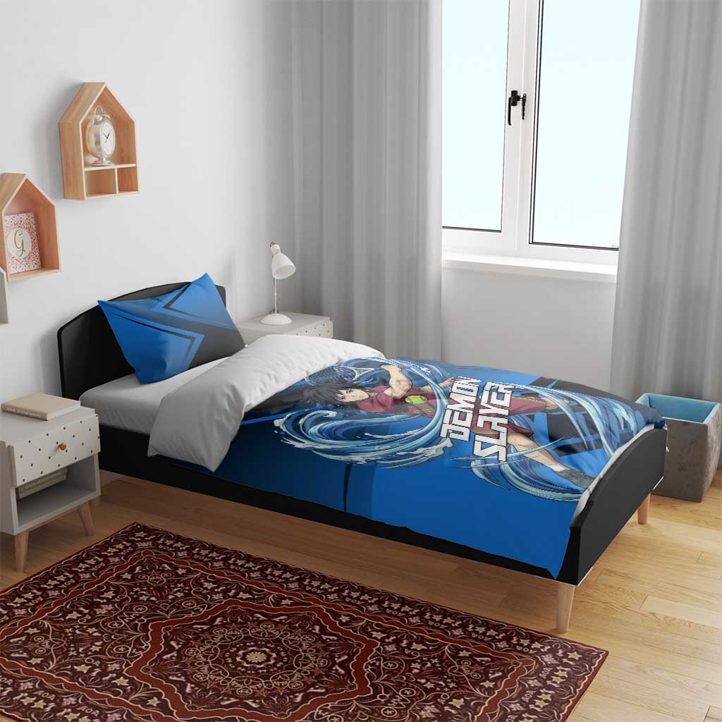 Giyuu Tomioka Water Serve Bedding Set Sporty Anime Mashup Style
