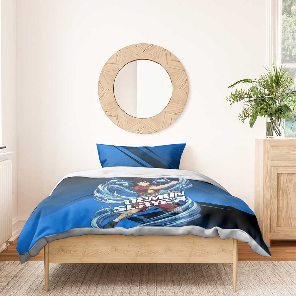 Giyuu Tomioka Water Serve Bedding Set Sporty Anime Mashup Style