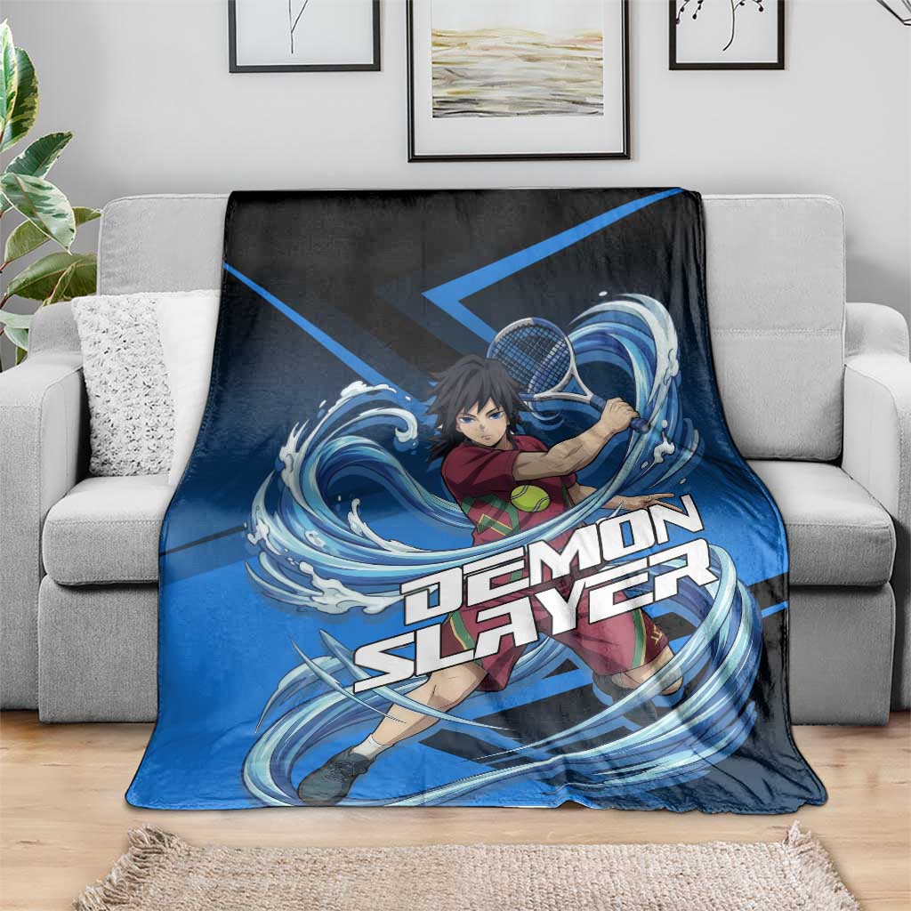 Giyuu Tomioka Water Serve Blanket Sporty Anime Mashup Style