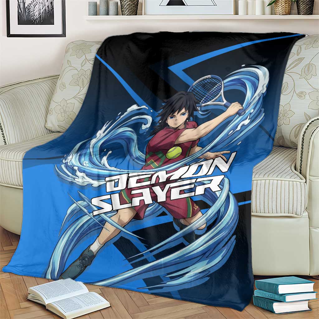 Giyuu Tomioka Water Serve Blanket Sporty Anime Mashup Style