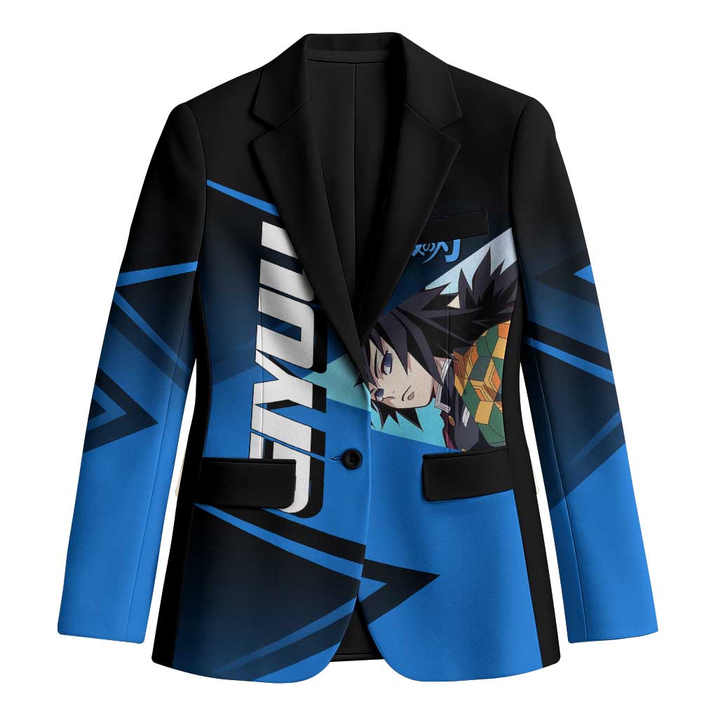Giyuu Tomioka Water Serve Blazer Sporty Anime Mashup Style