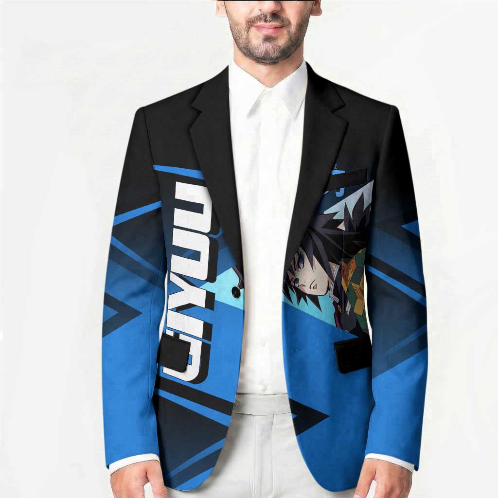 Giyuu Tomioka Water Serve Blazer Sporty Anime Mashup Style
