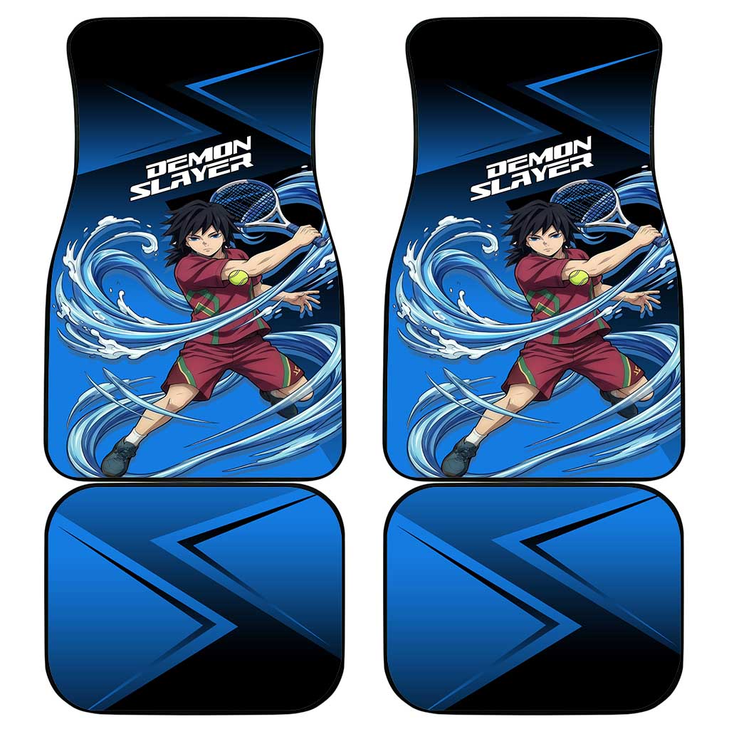 Giyuu Tomioka Water Serve Car Mats Sporty Anime Mashup Style
