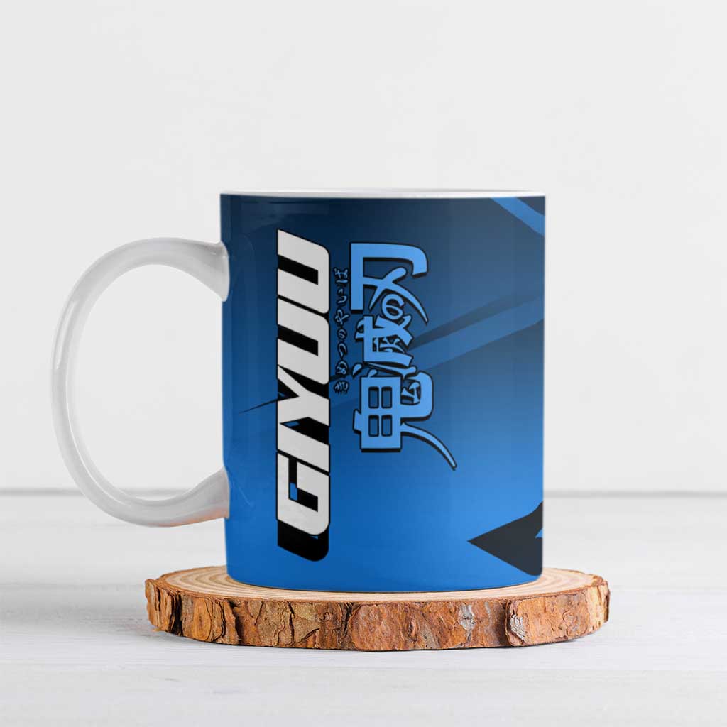 Giyuu Tomioka Water Serve Ceramic Mug Sporty Anime Mashup Style