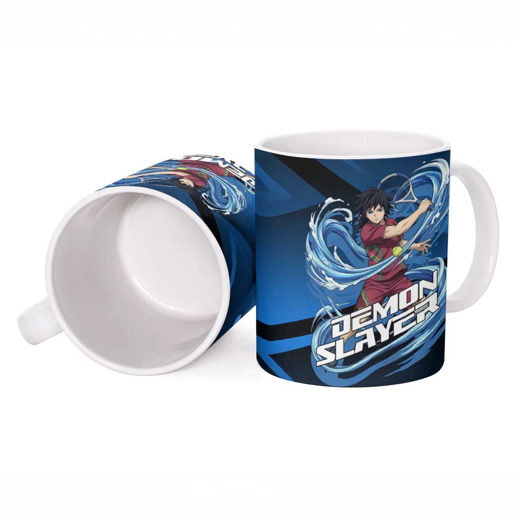 Giyuu Tomioka Water Serve Ceramic Mug Sporty Anime Mashup Style