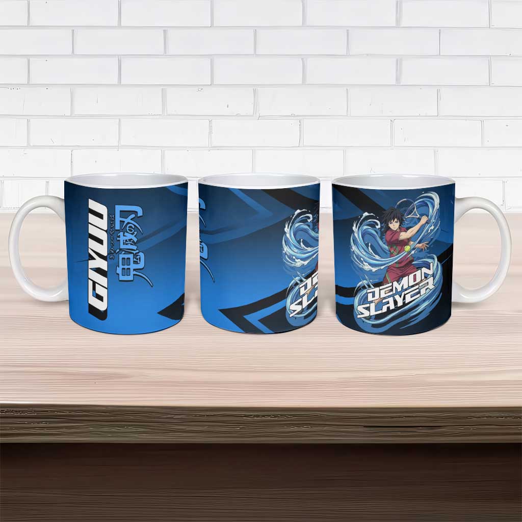 Giyuu Tomioka Water Serve Ceramic Mug Sporty Anime Mashup Style