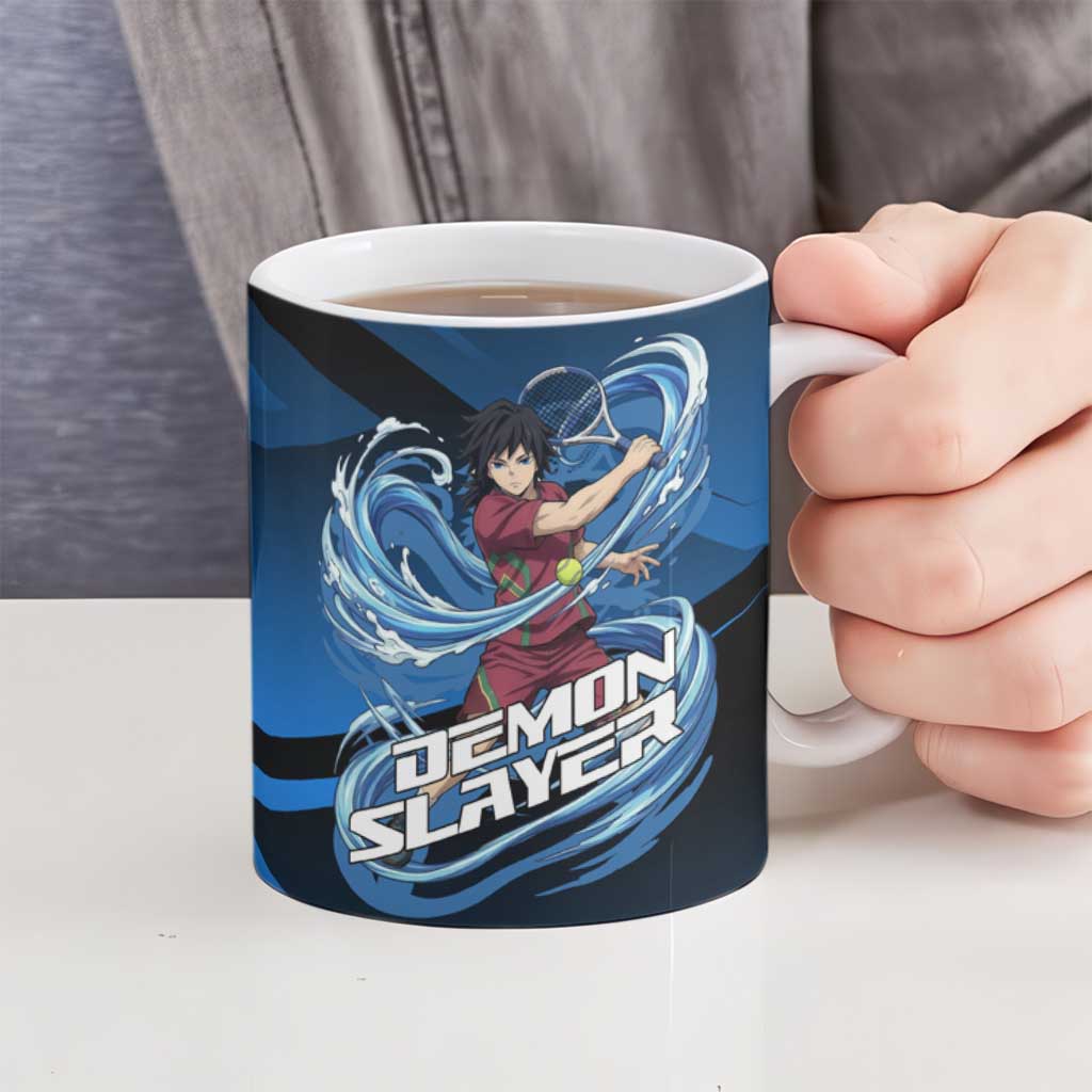 Giyuu Tomioka Water Serve Ceramic Mug Sporty Anime Mashup Style