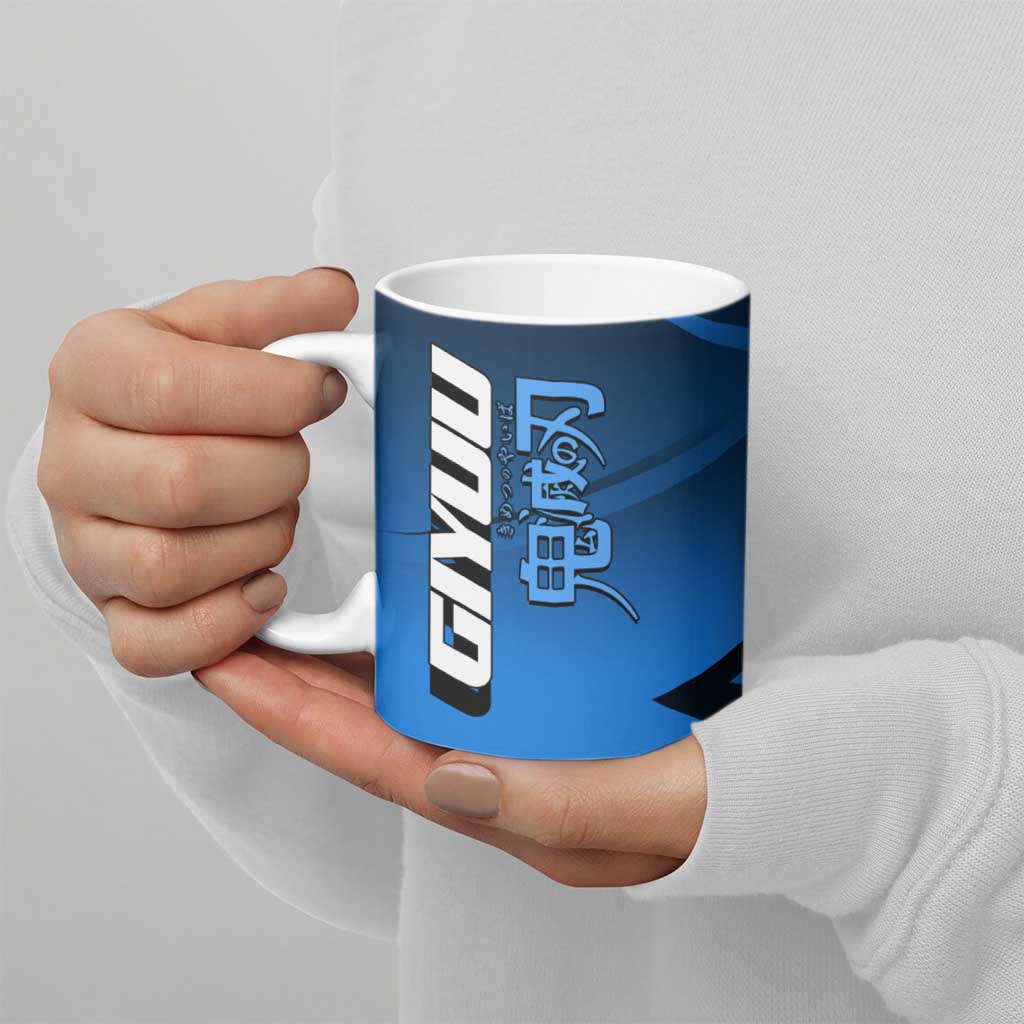 Giyuu Tomioka Water Serve Ceramic Mug Sporty Anime Mashup Style