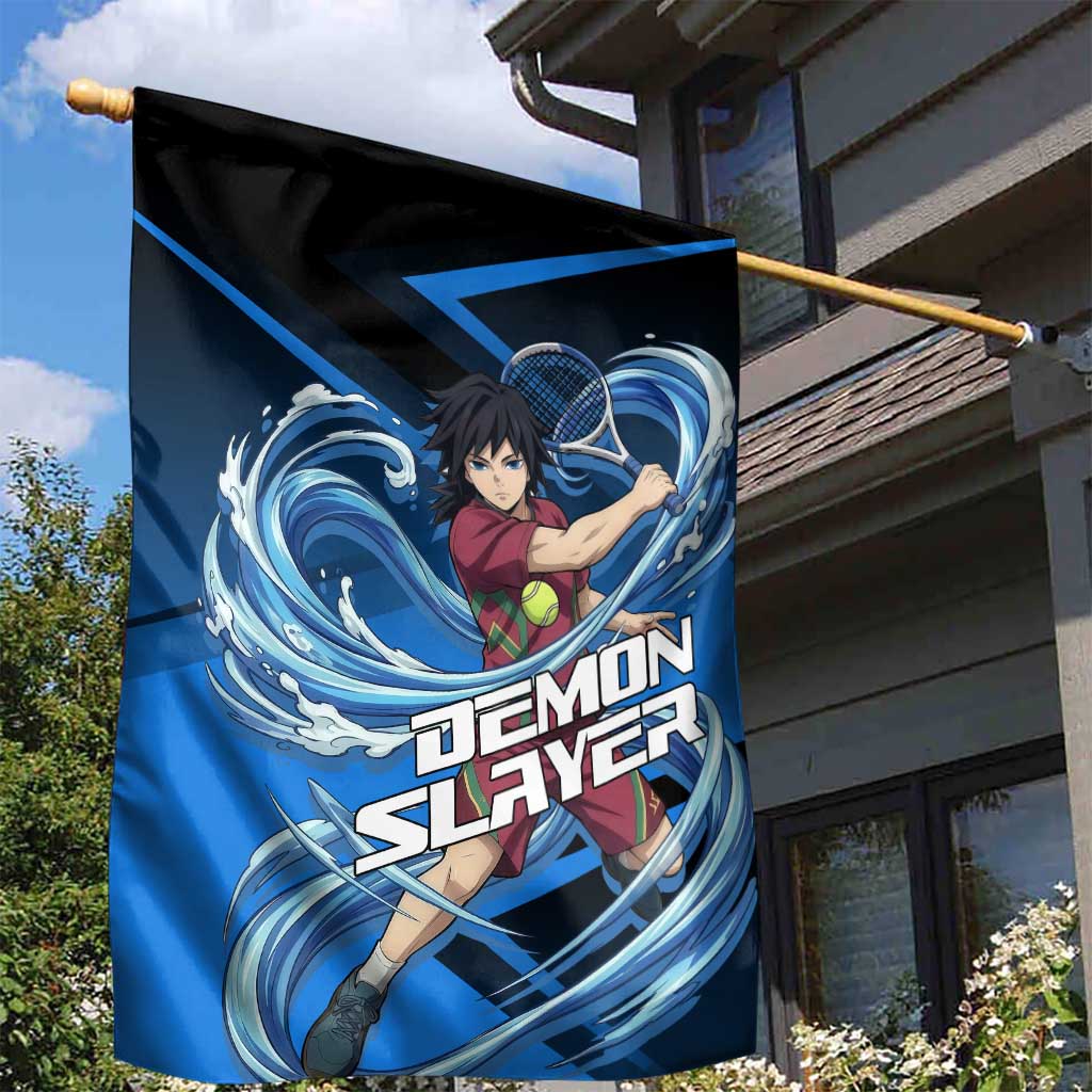 Giyuu Tomioka Water Serve Garden Flag Sporty Anime Mashup Style