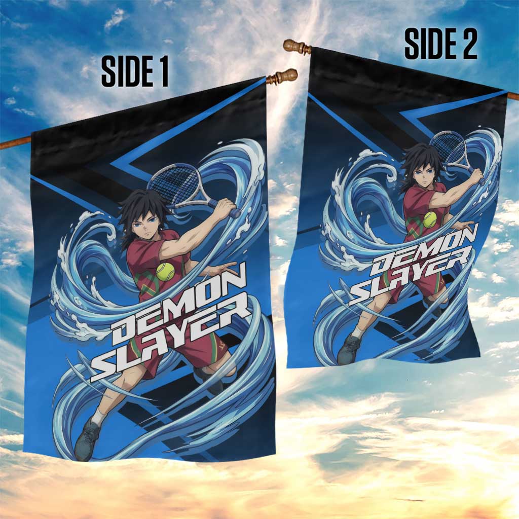 Giyuu Tomioka Water Serve Garden Flag Sporty Anime Mashup Style