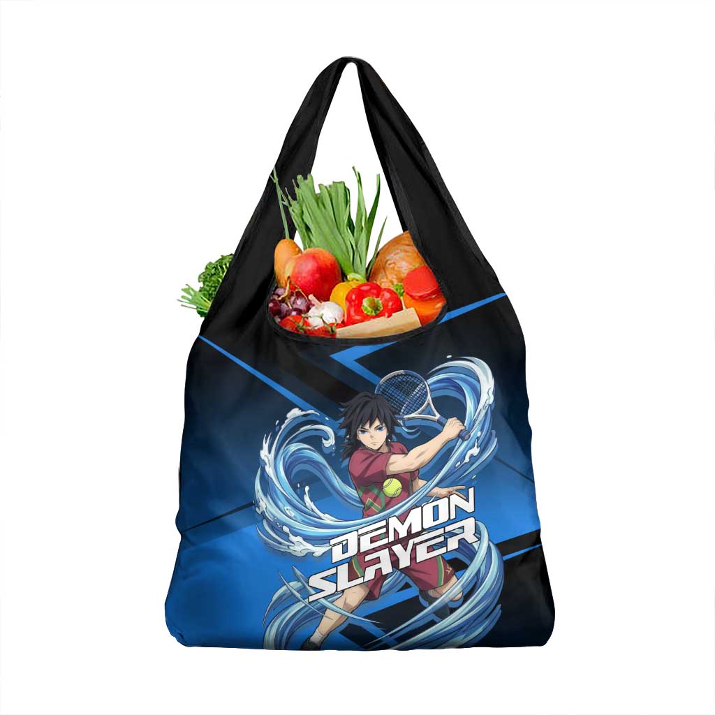 Giyuu Tomioka Water Serve Grocery Bag Sporty Anime Mashup Style