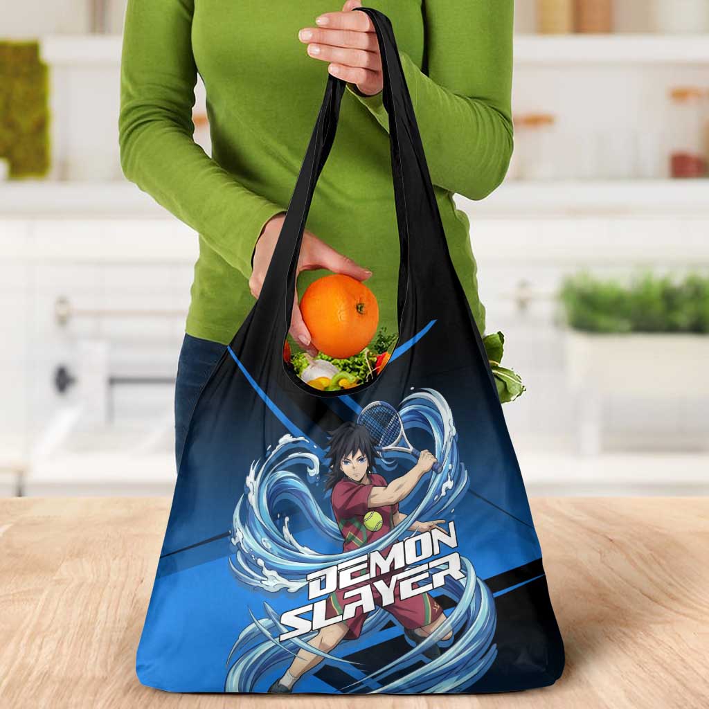 Giyuu Tomioka Water Serve Grocery Bag Sporty Anime Mashup Style