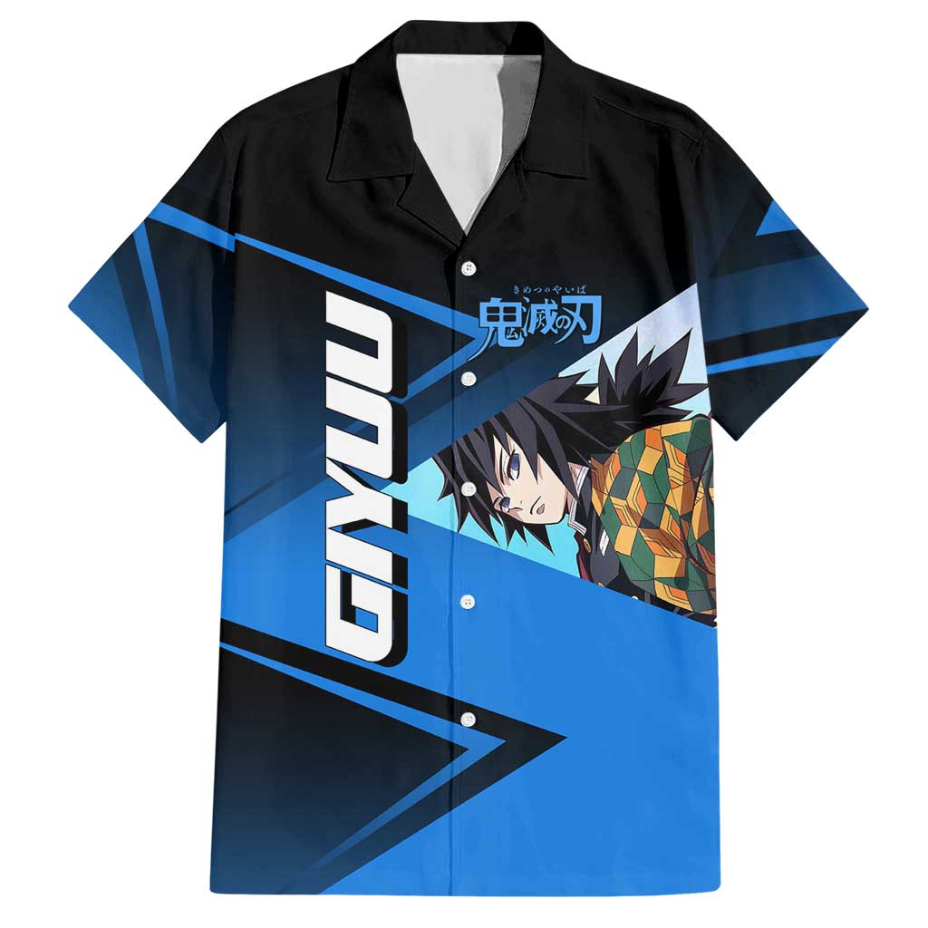 Giyuu Tomioka Water Serve Hawaiian Shirt Sporty Anime Mashup Style