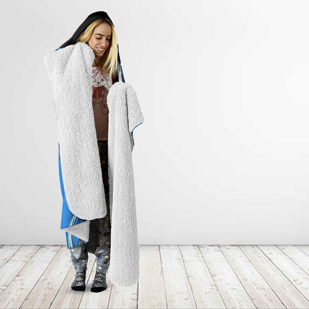 Giyuu Tomioka Water Serve Hooded Blanket Sporty Anime Mashup Style