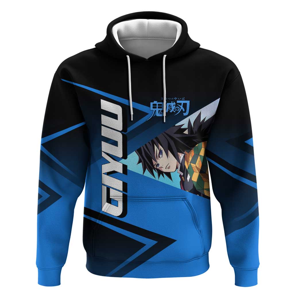 Giyuu Tomioka Water Serve Hoodie Sporty Anime Mashup Style