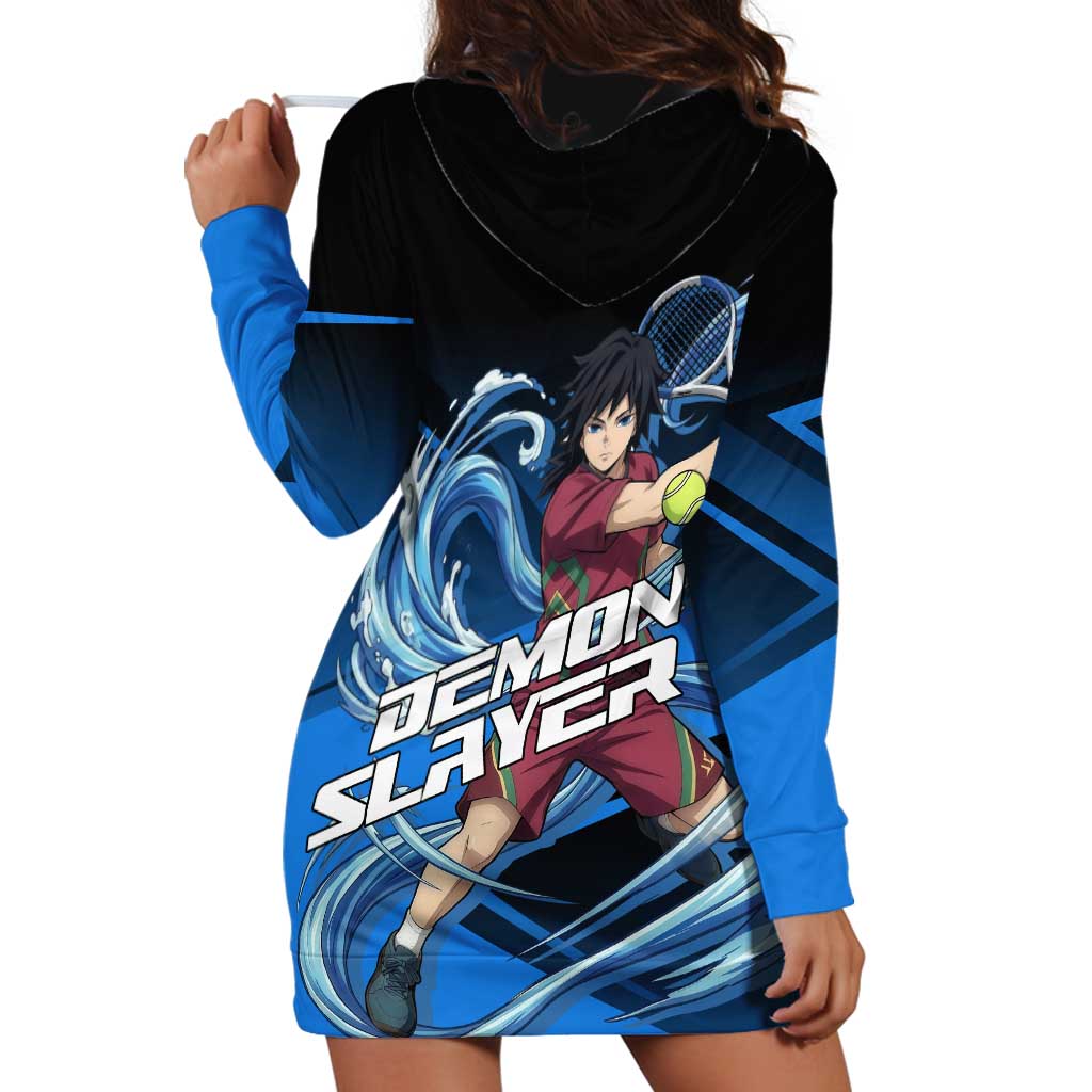 Giyuu Tomioka Water Serve Hoodie Dress Sporty Anime Mashup Style