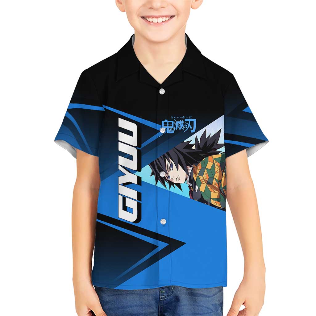 Giyuu Tomioka Water Serve Kid Hawaiian Shirt Sporty Anime Mashup Style