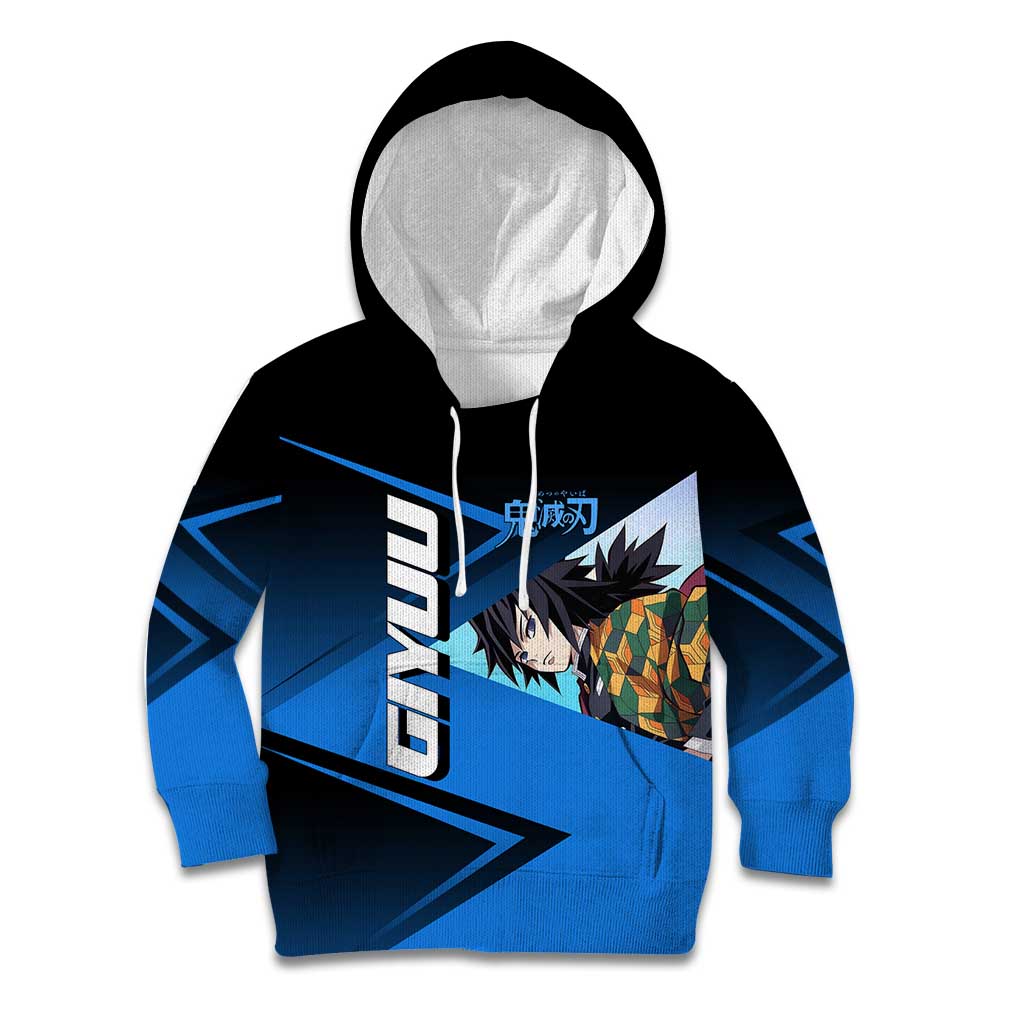 Giyuu Tomioka Water Serve Kid Hoodie Sporty Anime Mashup Style