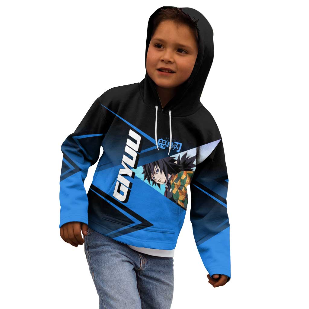 Giyuu Tomioka Water Serve Kid Hoodie Sporty Anime Mashup Style