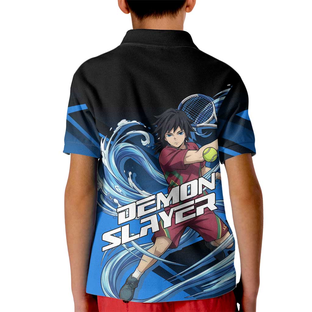 Giyuu Tomioka Water Serve Kid Polo Shirt Sporty Anime Mashup Style